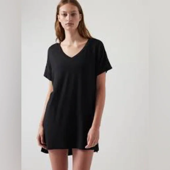 Athleta Black Sleep Shirt - Picture 1 of 3